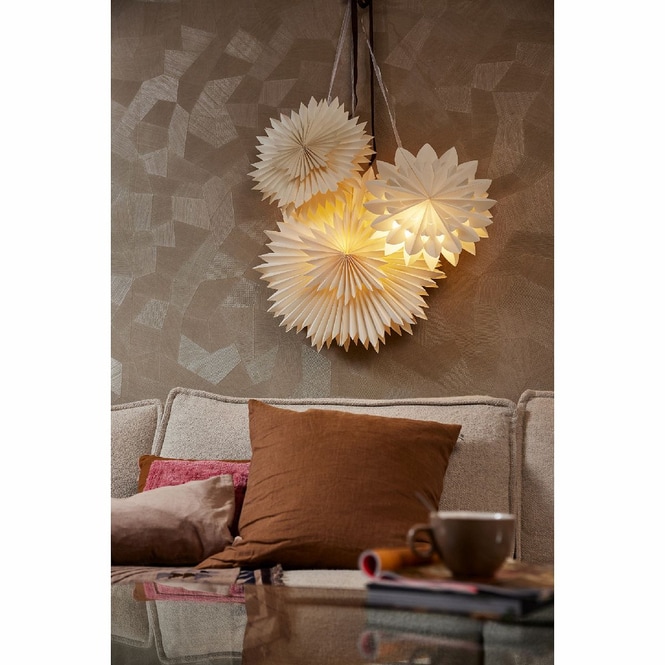 LED-Stern - Papier - weiß - ca. 40 cm