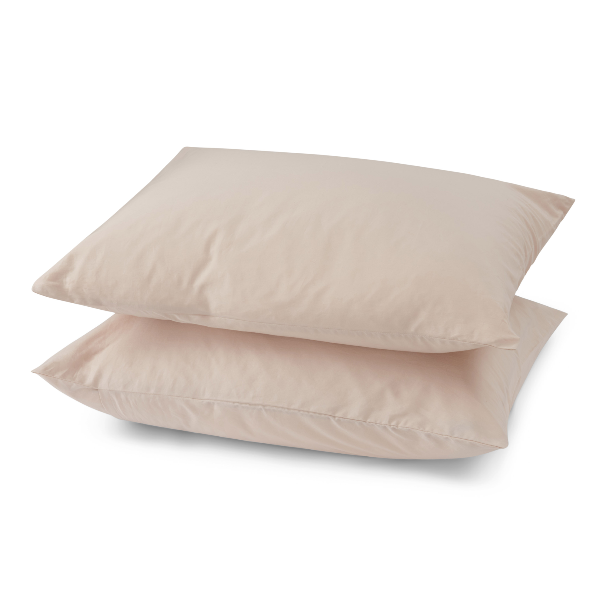 Kussensloop Cotton Satin almond 70x60 cm - set van 2