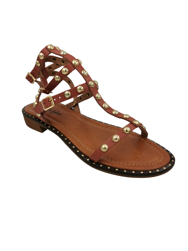Jeunes et Jolies - Spartiates cuir Ibiza Camel