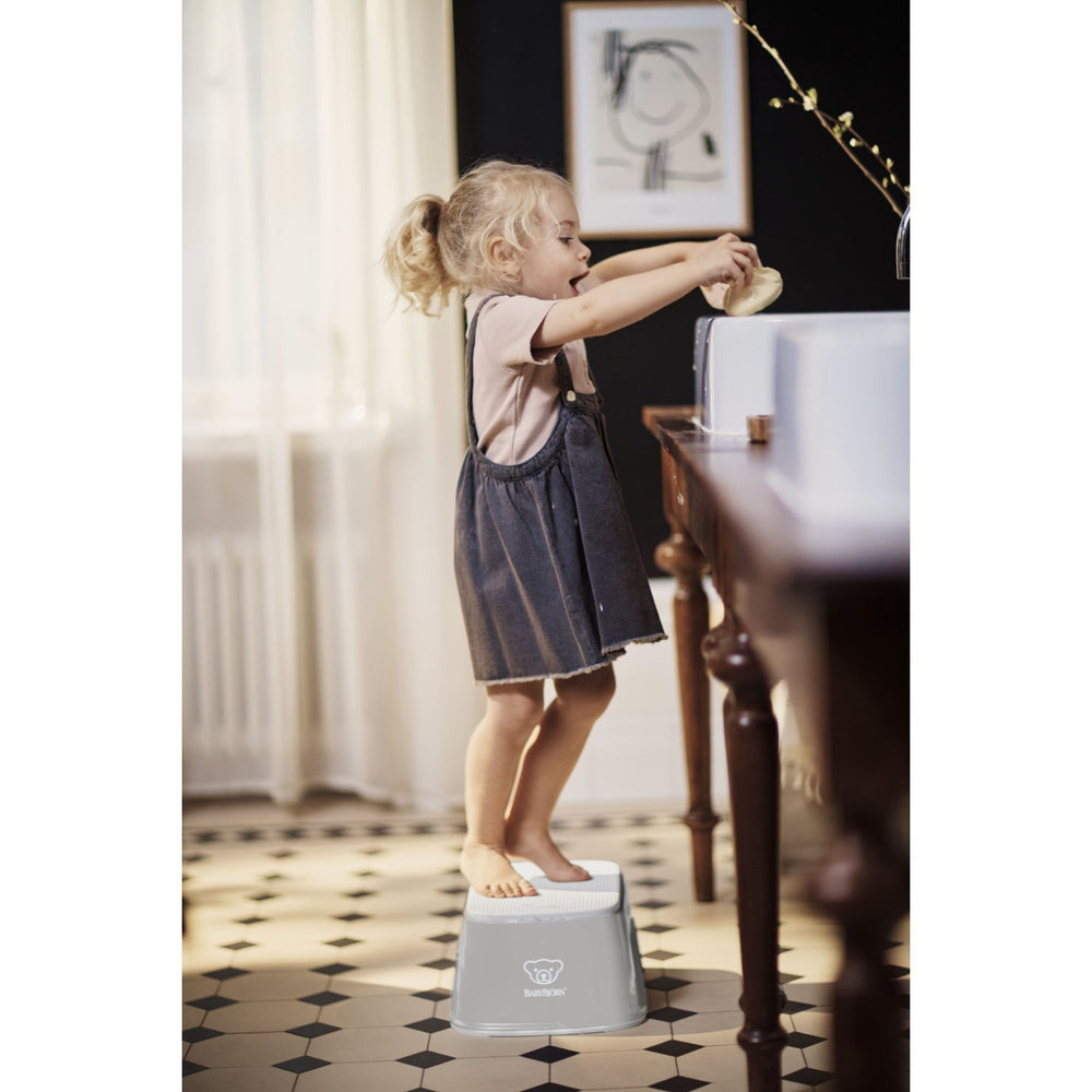 Køb BabyBjörn Grey/White Børnetaburet
