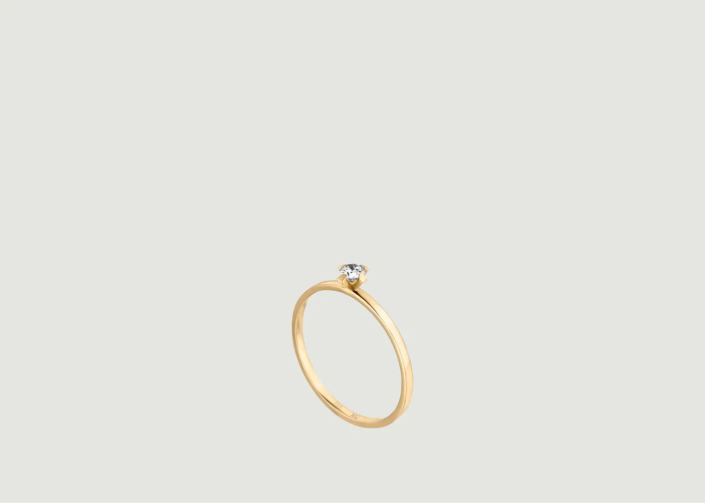 Anneau solitaire ReMind mini en or Maren Jewellery