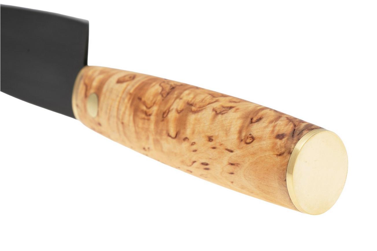 Roselli Allround Knife R750 Carbon Steel, Curly Birch, universeelmes, 12 cm