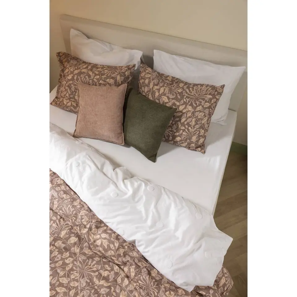 Dekbedovertrek Eva - wit - 200x200/220 cm