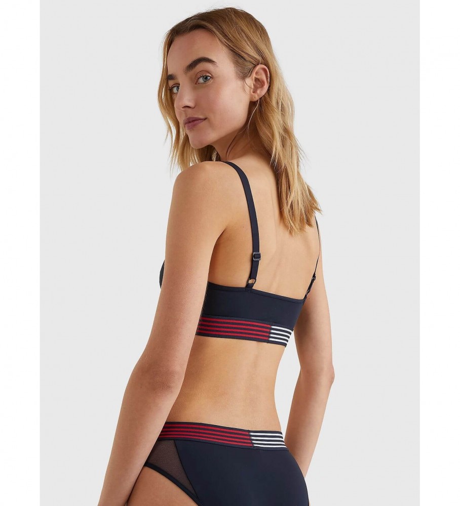 Sutiã Triângulo Elástico Azul Marinho Tommy Hilfiger