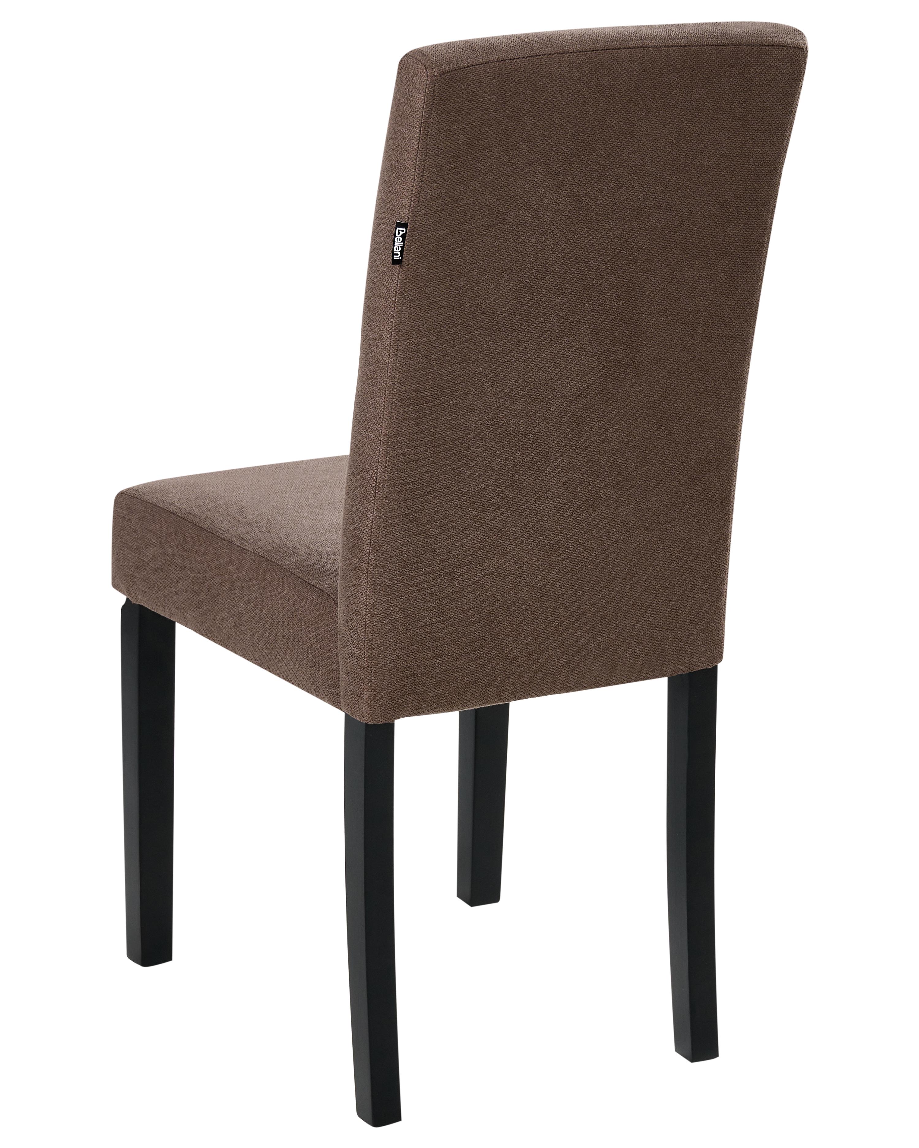 Set van 2 eetkamerstoelen BROADWAY Stof Bruin
