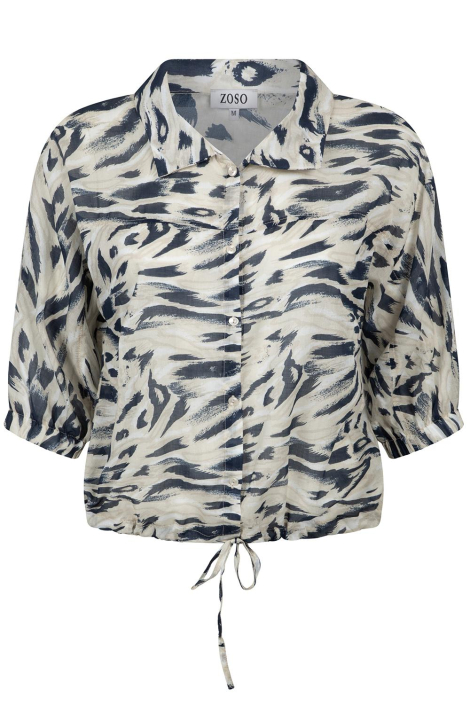 Zoso blauwe dames blouse