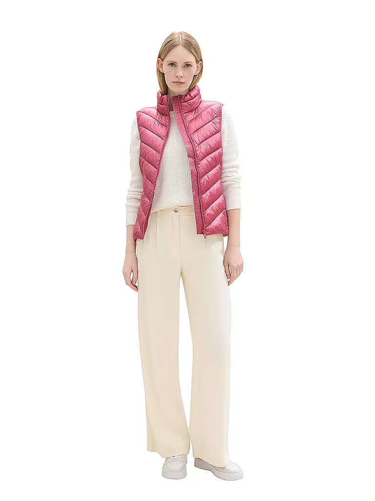 TOM TAILOR Steppgilet pink