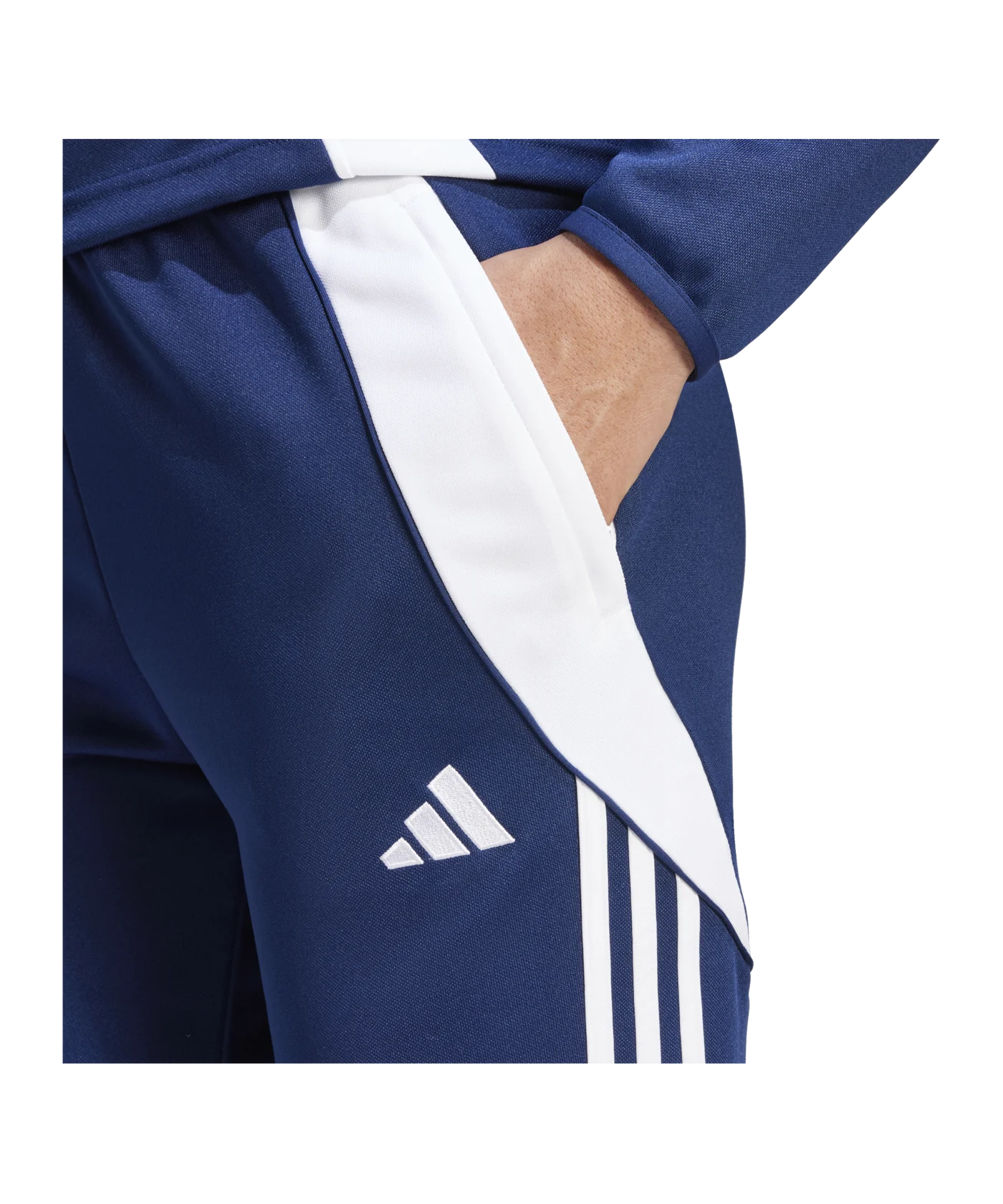adidas Tiro 24 Trainingshose Damen Blau Weiss