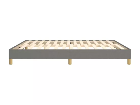 Sommier à lattes de lit Gris foncé 160x200 cm Tissu