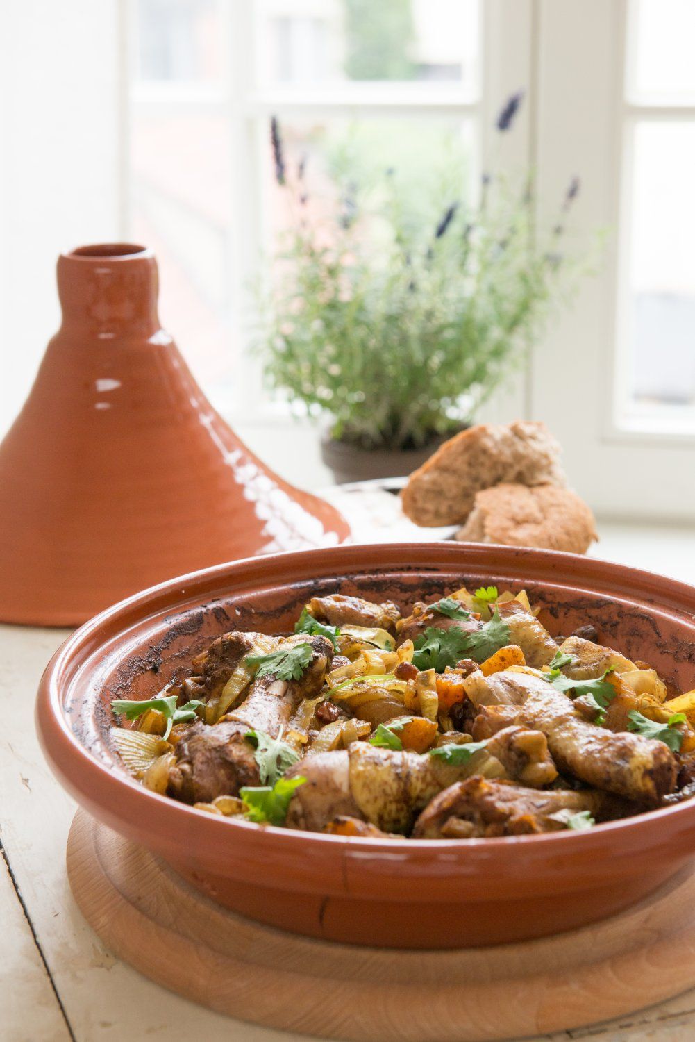 Tajine, aardewerk, 4-6 personen, Ø 29 cm