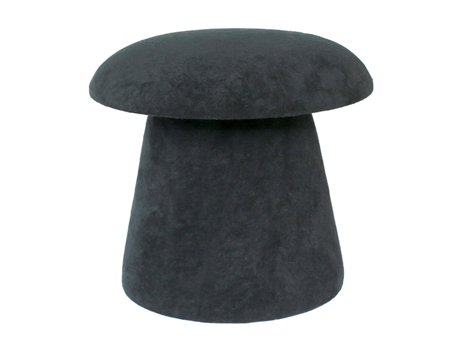 Pouf Mushroom brushed velvet black