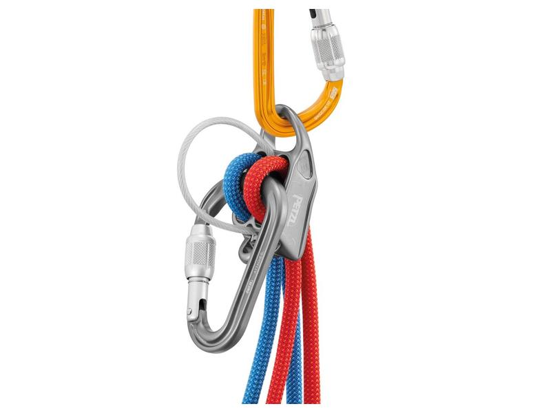 Petzl Attache Screw-Lock Carabiner, Grau Verriegelungskarabiner