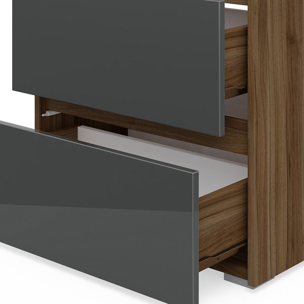 Vicco Waschtischunterschrank Waschbeckenunterschrank Badschrank Majest Nuss/ANT
