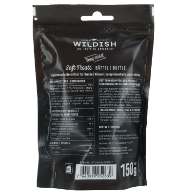 Wildish Dog Semi-Moist Treats Büffel 150g