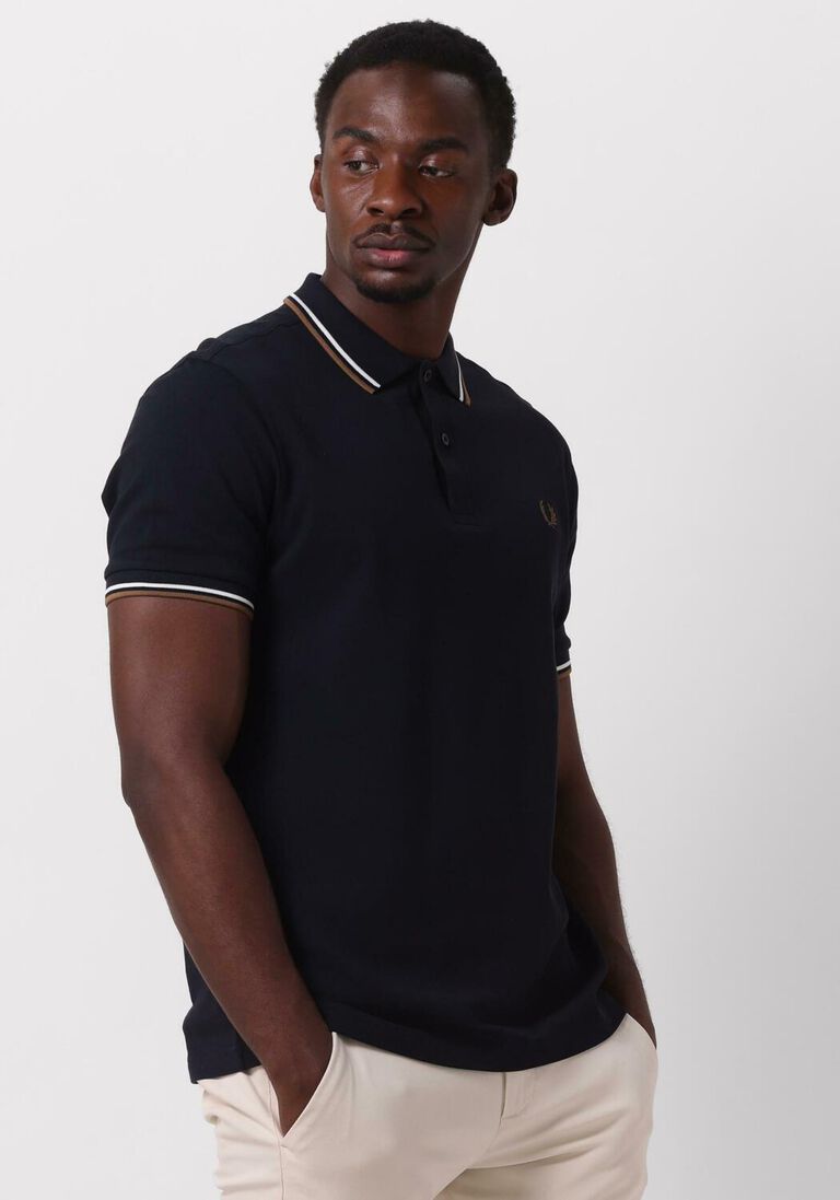 FRED PERRY donkerblauwe fred perry polo the twin tipped fred perry shirt