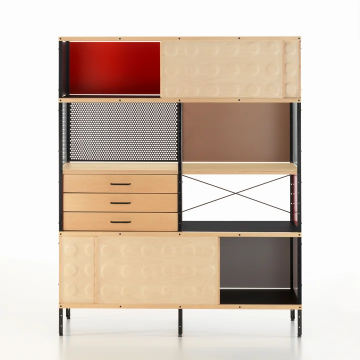 Vitra - ESU Bookcase, Birke / multicolor