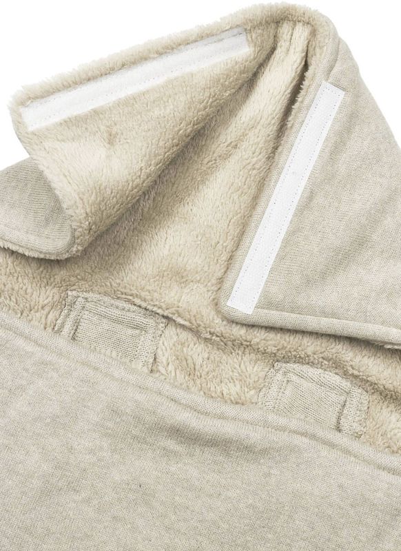 Meyco Baby Knit Basic voetenzak - sand melange - 40x82cm