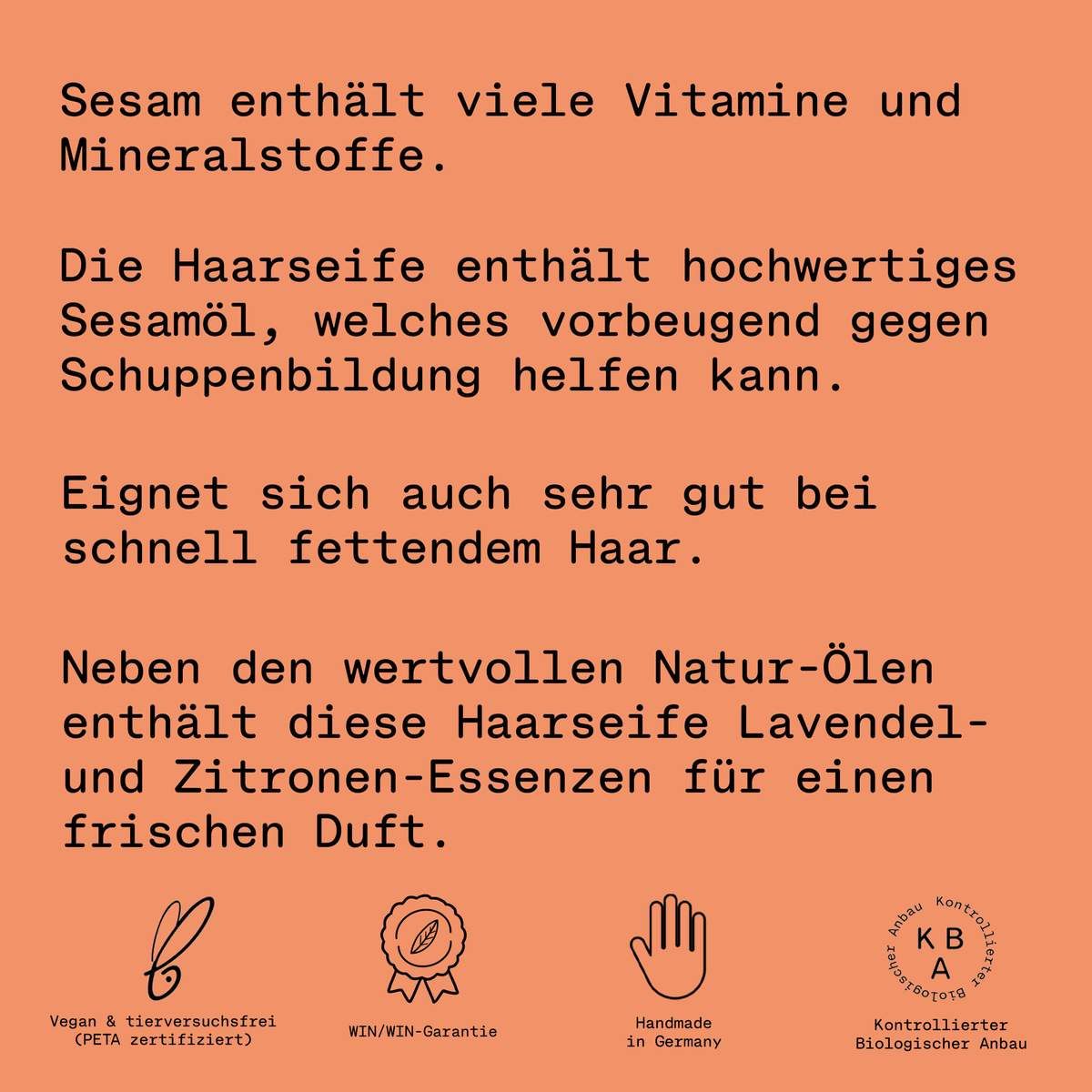 PlantBase Haarseife Sesam