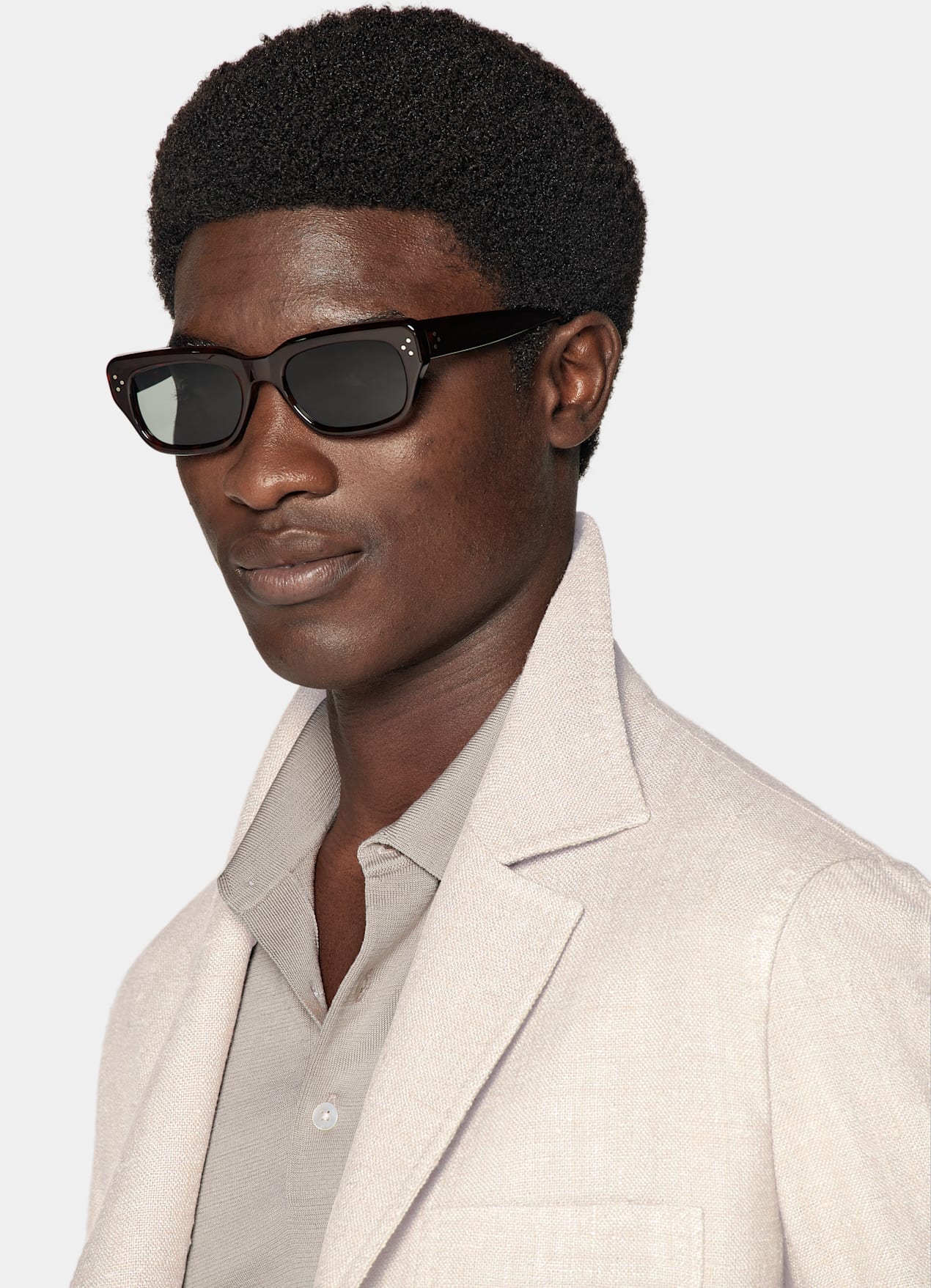 Veste chemise coupe Relaxed taupe clair