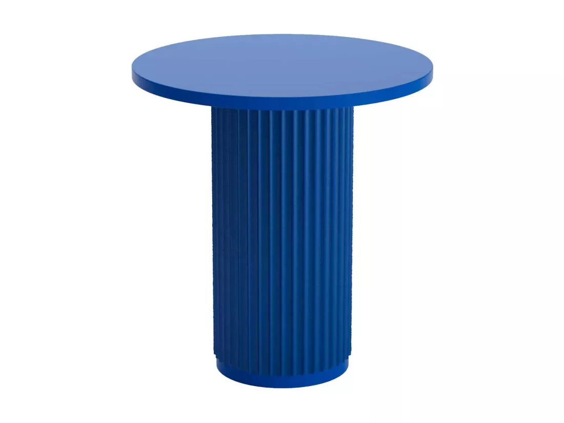 PIVOINE - Table d'appoint ronde cannelée