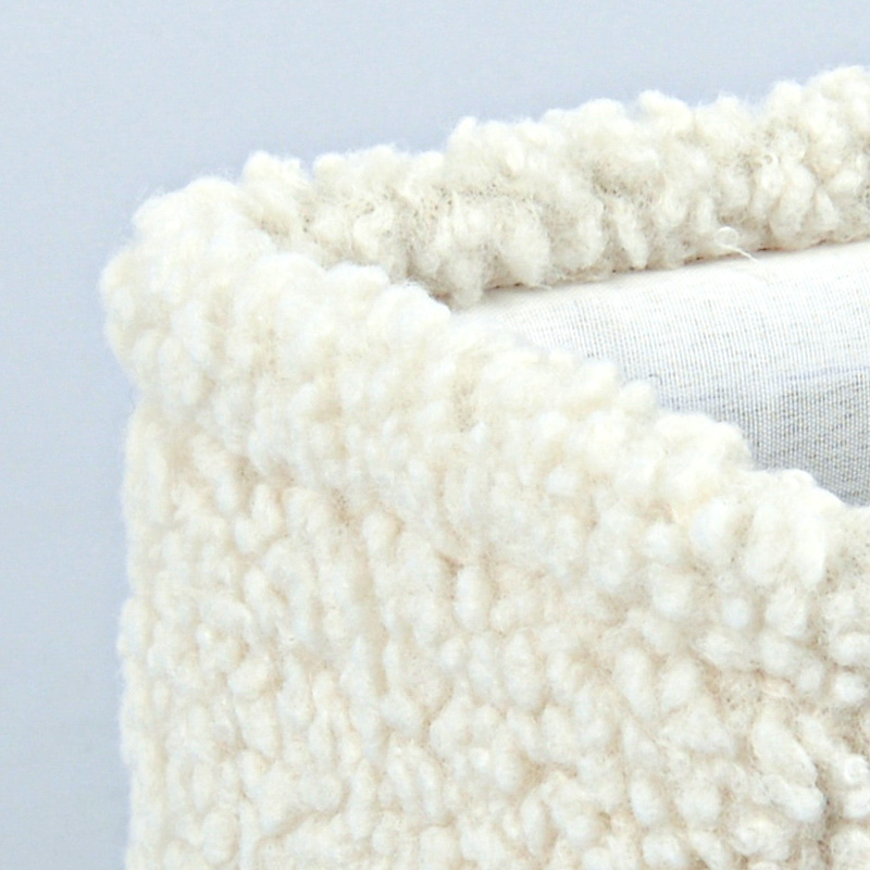Panier de rangement bouclettes blanc