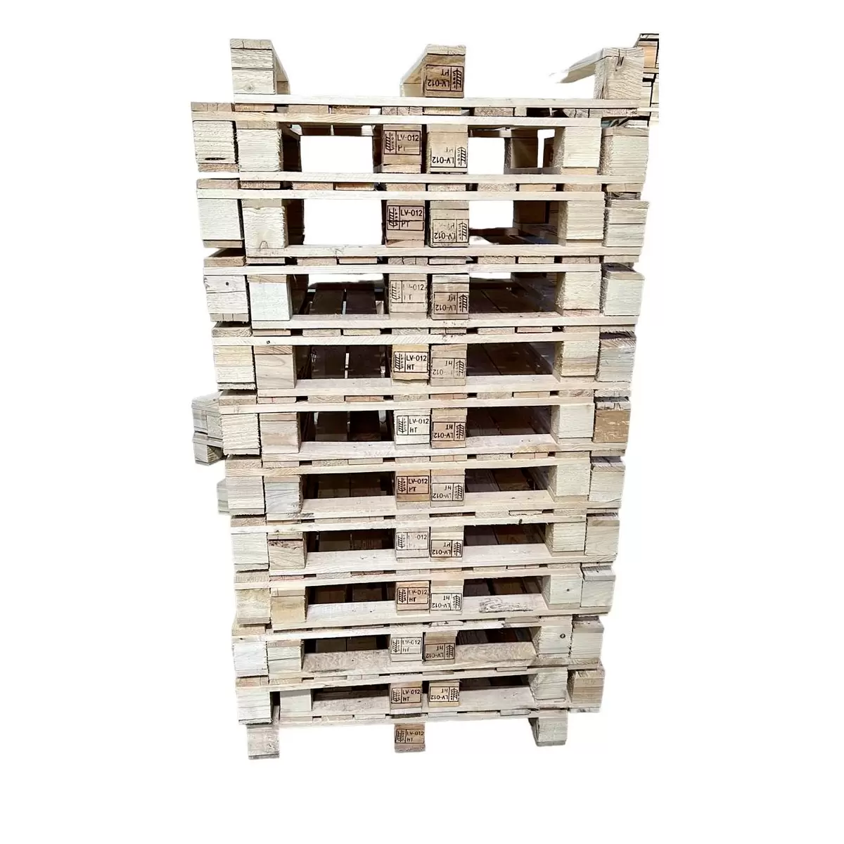 Holz SPC Einweg Holzpaletten Set 22 Natur