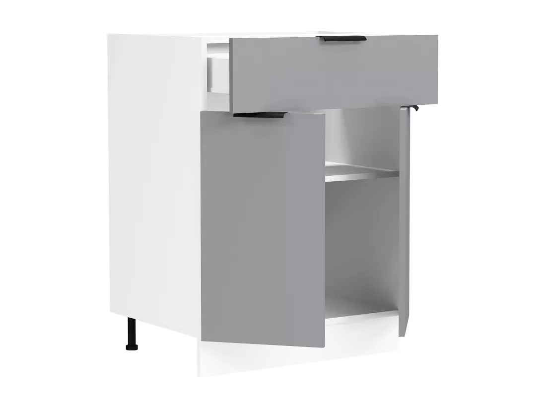 VCM Armoire de cuisine Largeur 60 cm Tiroir Meuble bas Cuisine Fasola