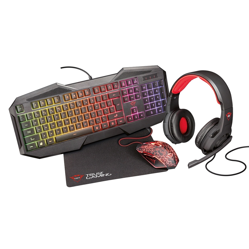 Trust GXT 788RW 4-in-1 Gaming-Bundle für PC & Laptop
