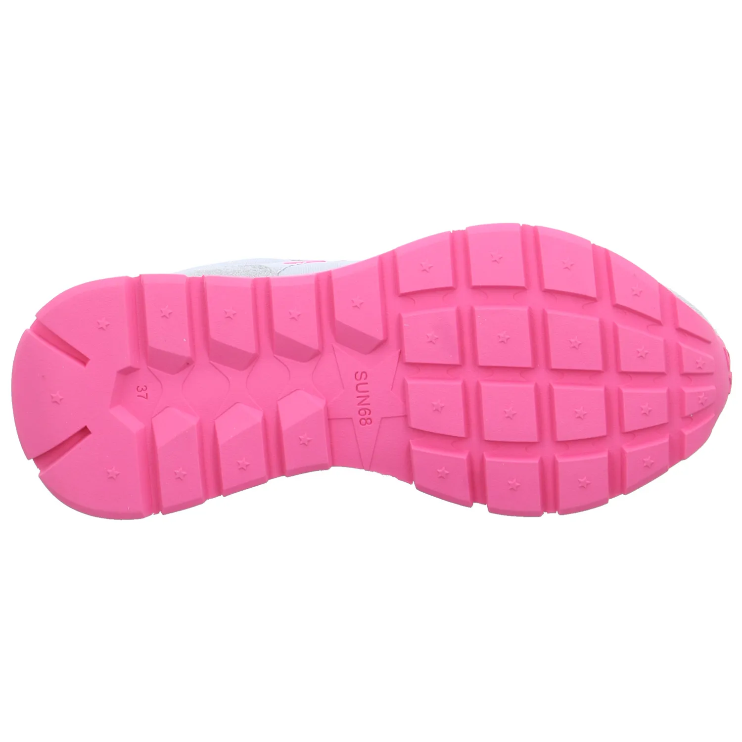SUN68 Sneaker Grau Leder  mit Wechselfussbett