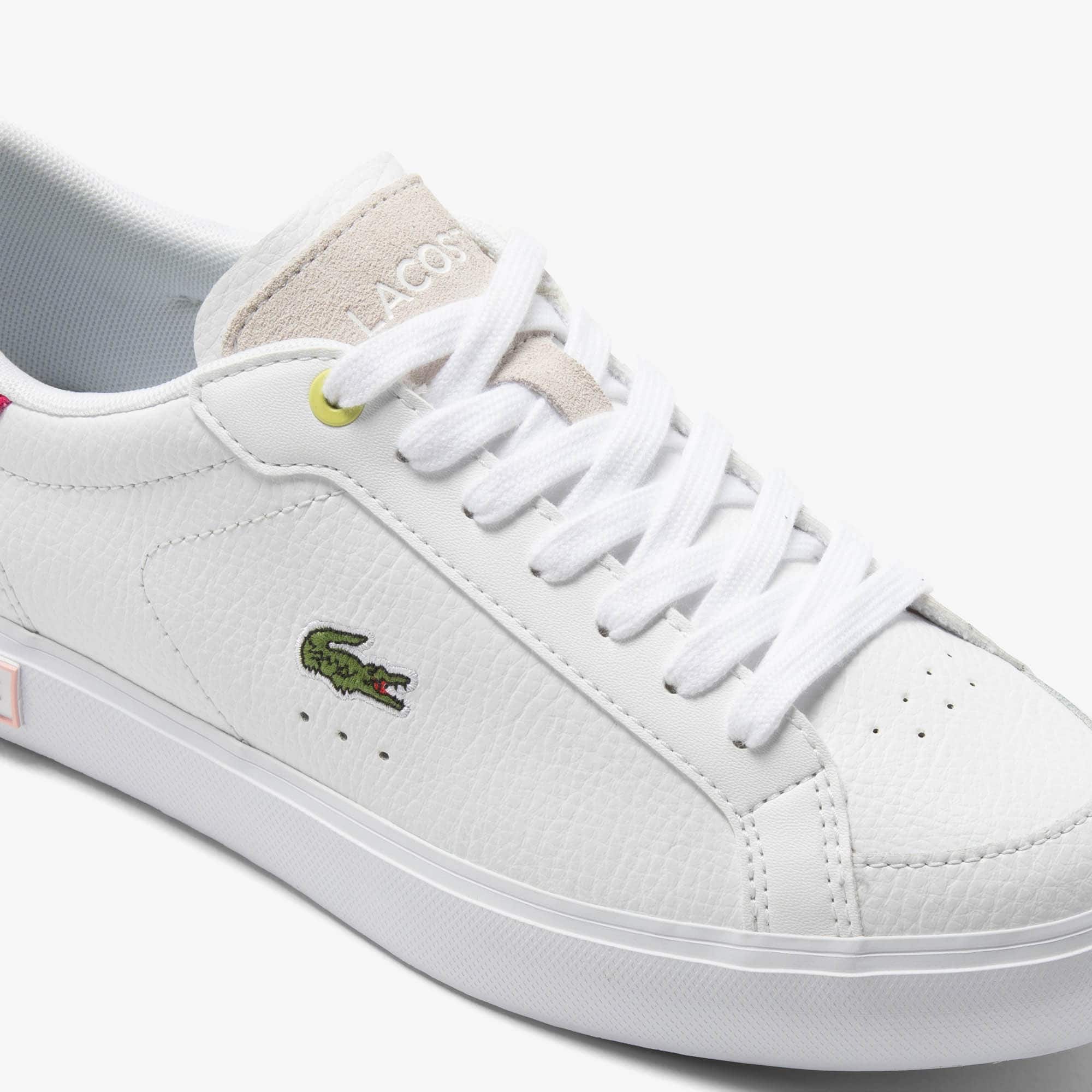 Sneakers Powercourt femme en cuir Sneakers - Blanc - Lacoste - Femme