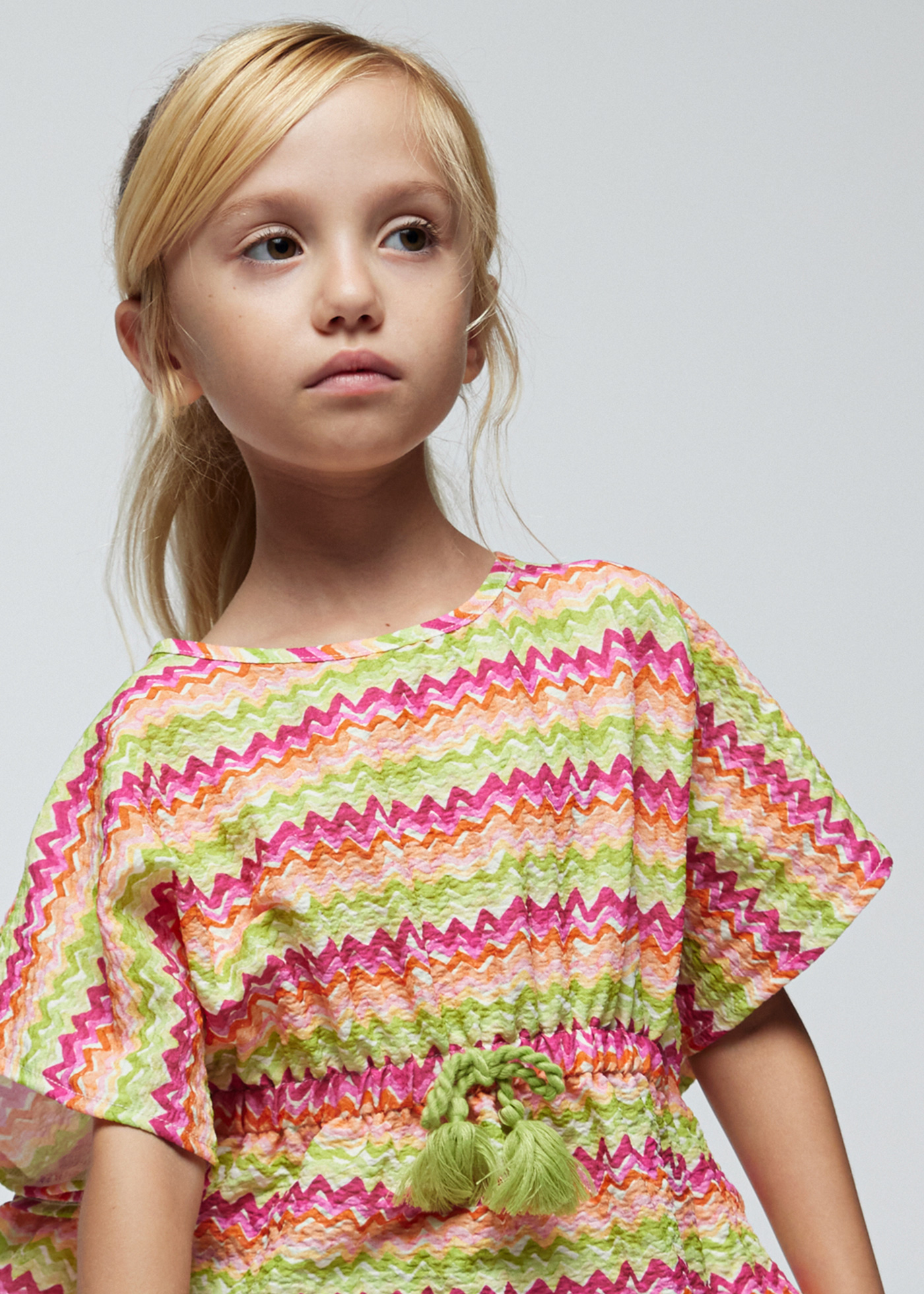 Caftan estampado para menina de Granada