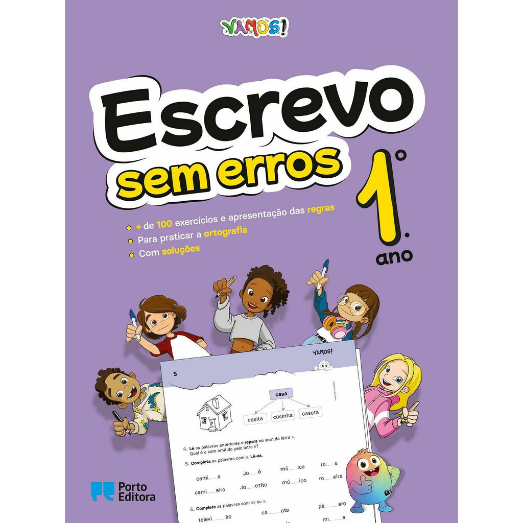 Vamos! - Escrevo sem Erros 1 - 1.º Ano Exercícios para Praticar A Caligrafia e A Ortografia