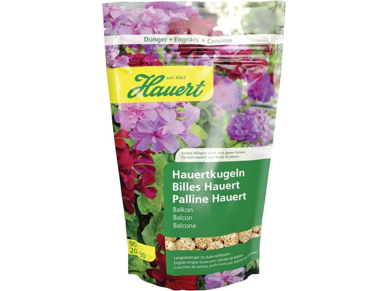 Hauert Langzeitdünger Hauertkugeln Balkonpflanzen, 90 Stk. Düngerkugeln