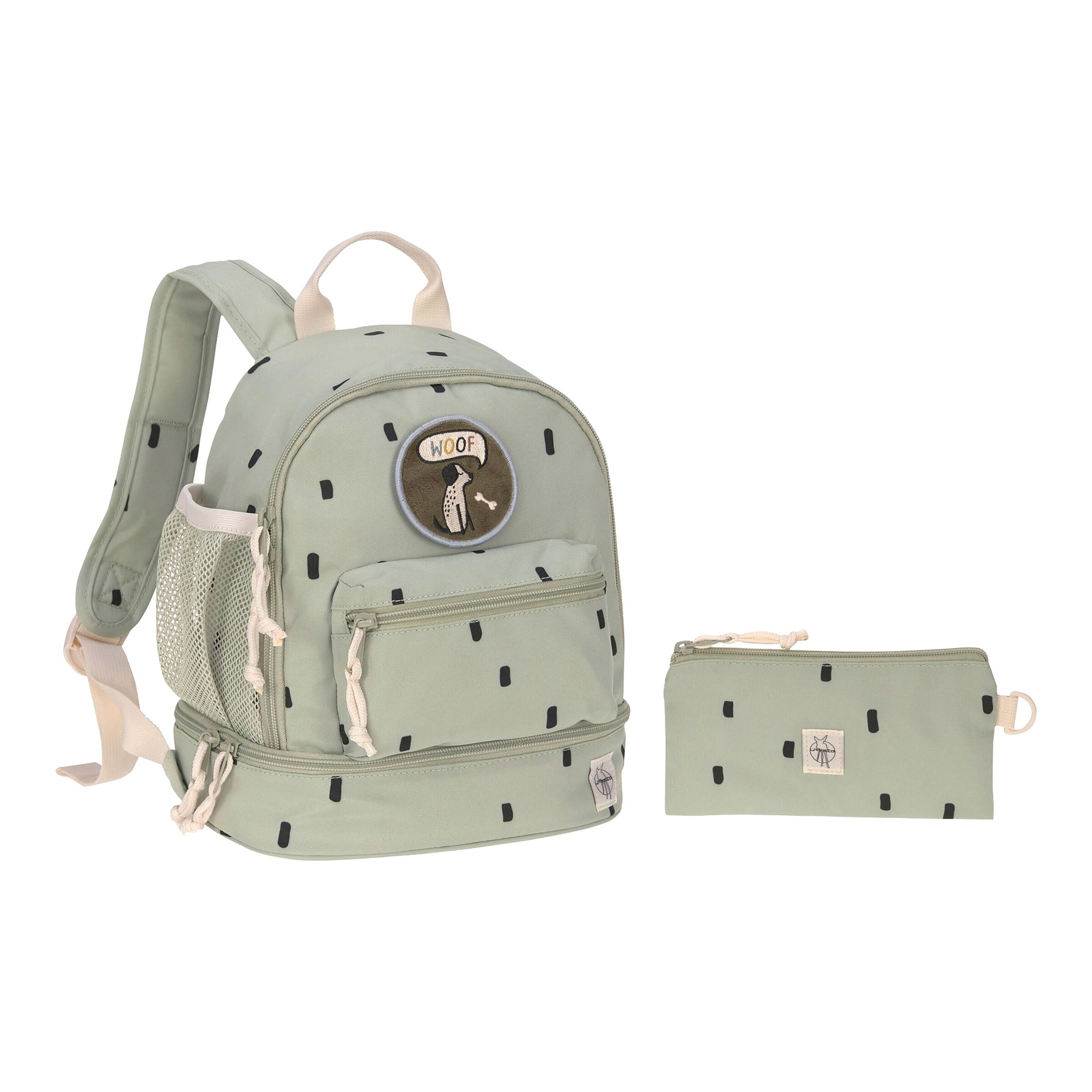 Lässig Kindergartenrucksack Mini Backpack Happy Prints olive