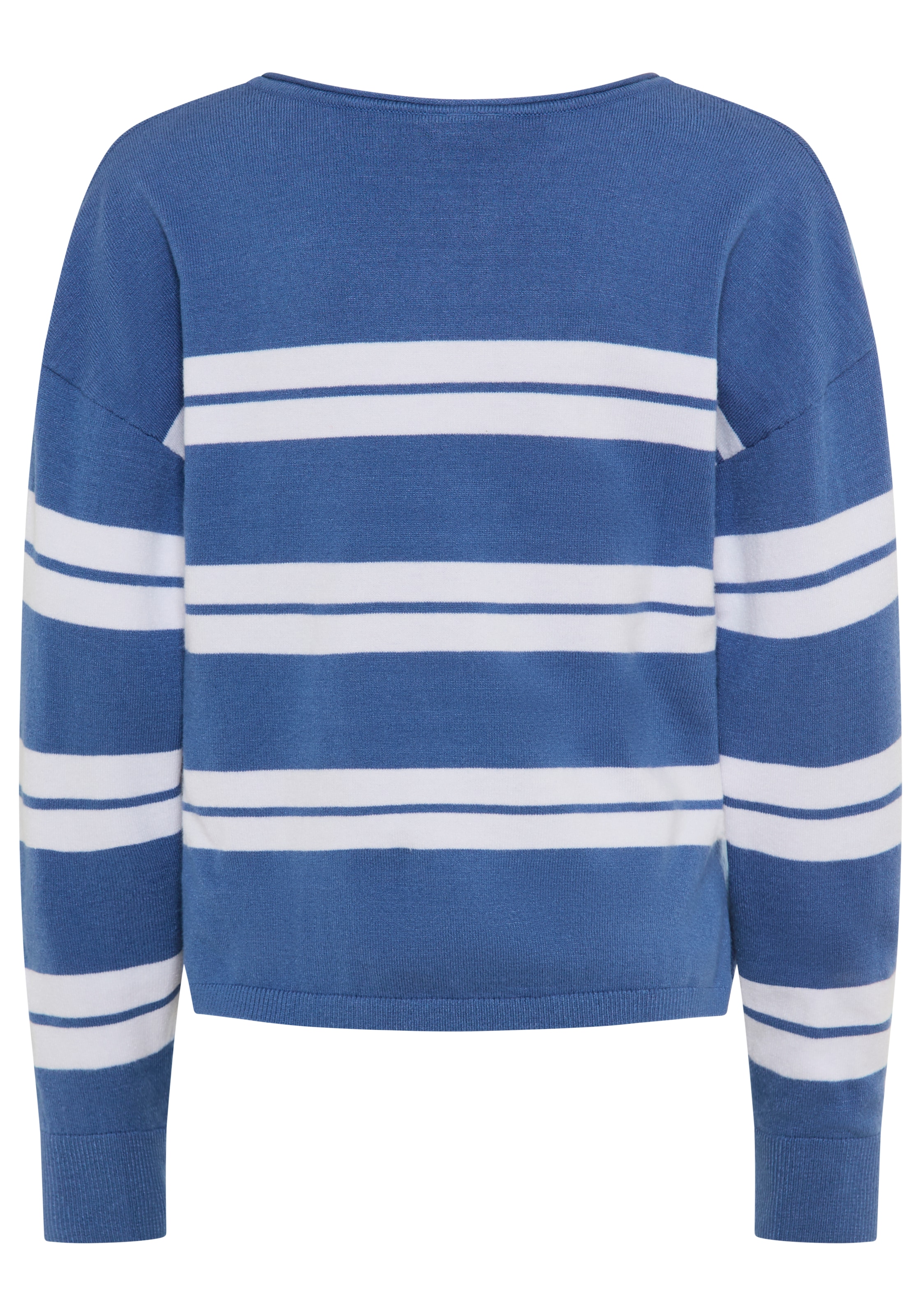 KangaROOS Strickpullover »Kuschelweicher Ringelpullover«, Weicher Ringelpullover mit kleinem V-Ausschnitt
