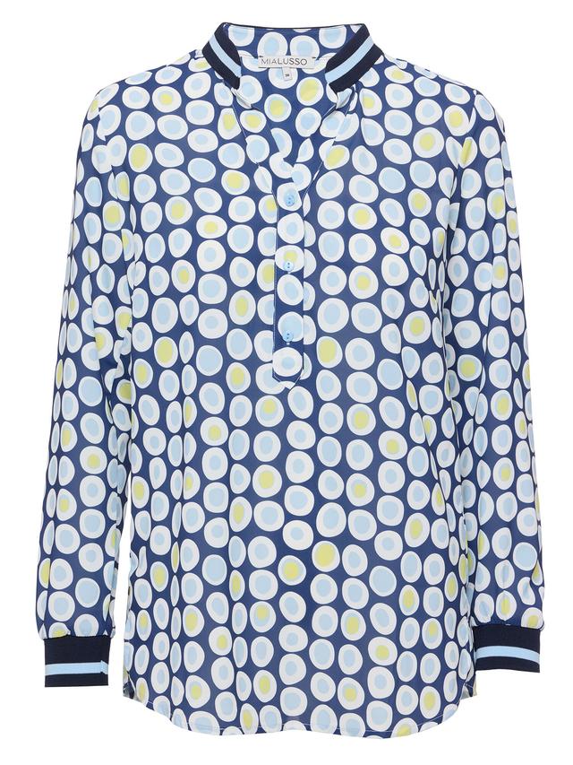 Bluse Strickbündchen