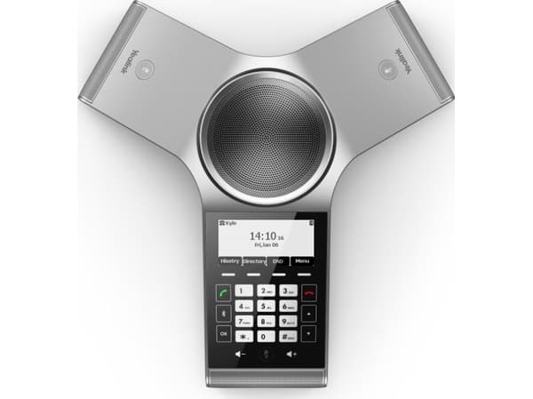 Yealink CP930W - VoIP-konferansesystem - med Bluetooth-grensesnitt - IP-DECT - 8-veis anropskapasitet - SIP, SIP v2, SRTP - Romsølv