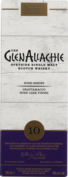GLENALLACHIE 10 YEARS GRATTAMACCO WINE FINISH 70CL