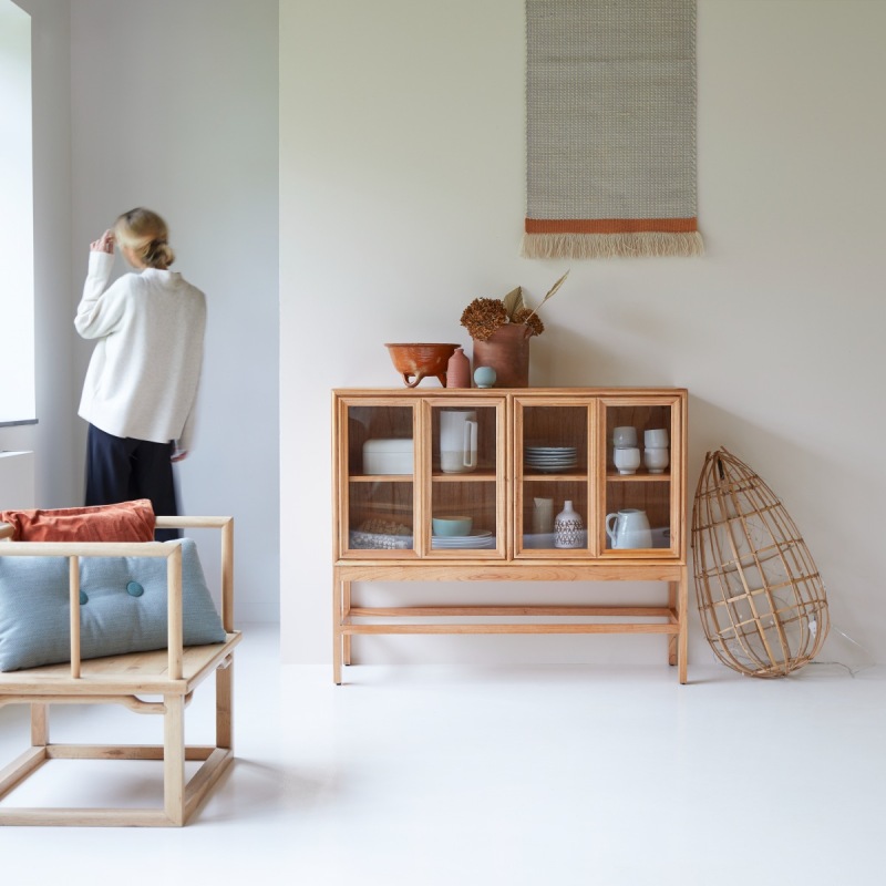 Vitrine basse Alex en mindi H 100 cm