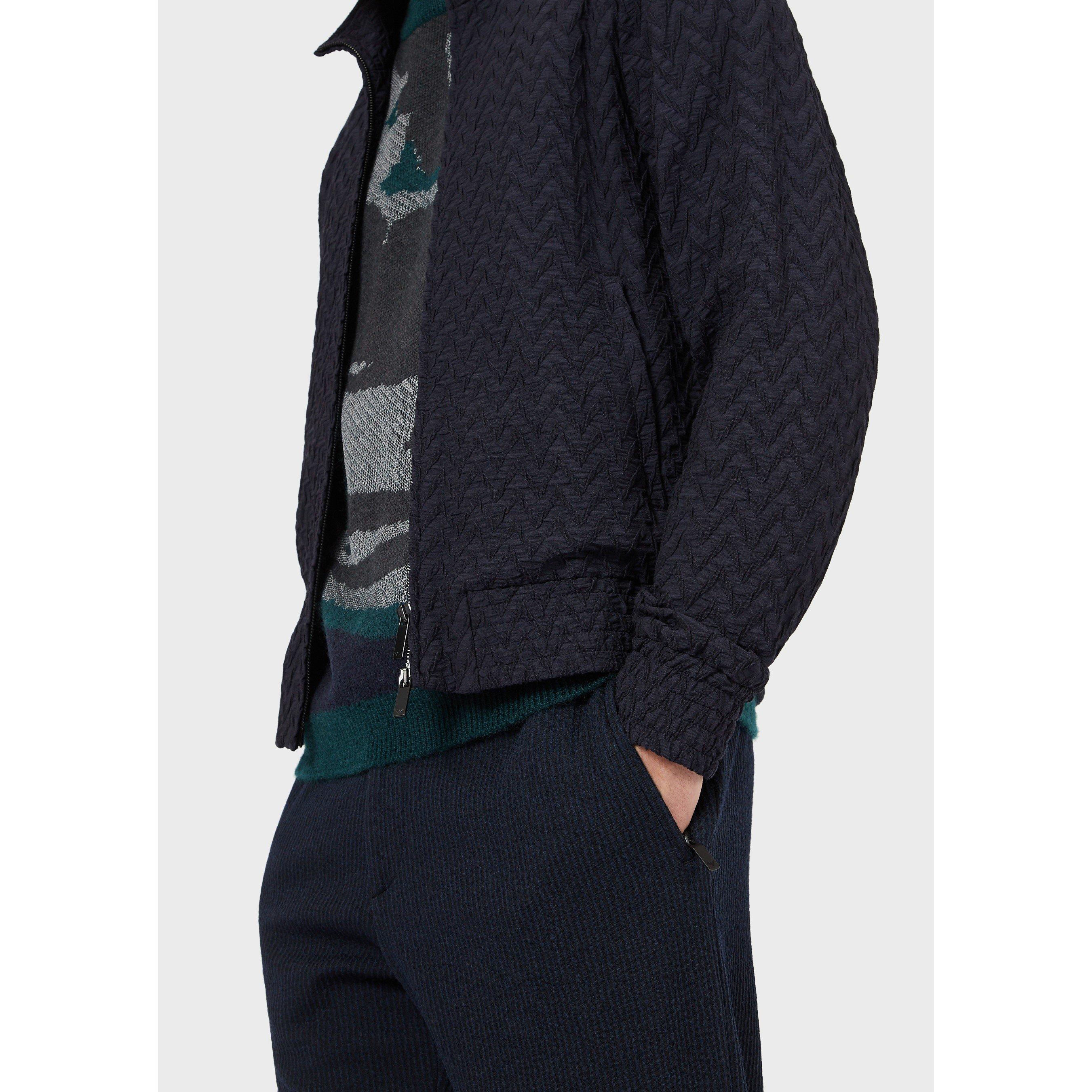 Emporio Armani Textured Zip Jacket