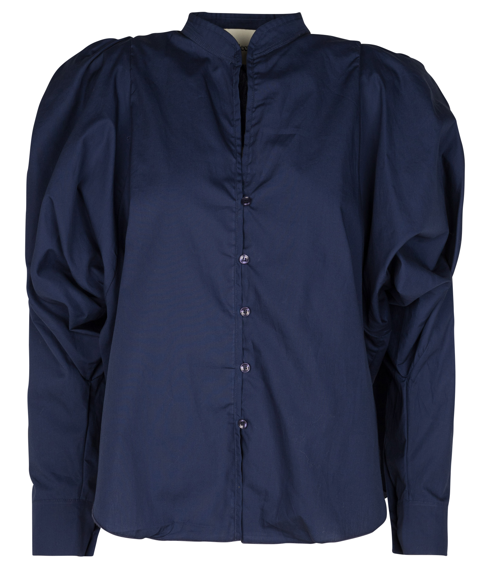 BONNIE - Blouse ample col v en coton | Bleu