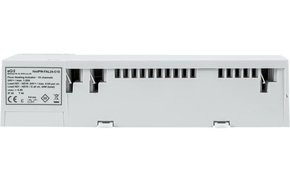 Smart Home Wired Fussbodenheizungsaktor 10-fach, 24 V<br>Steuerung der Fussbodenheizung im Homematic IP Wired System – HmIPW-FAL24-C10