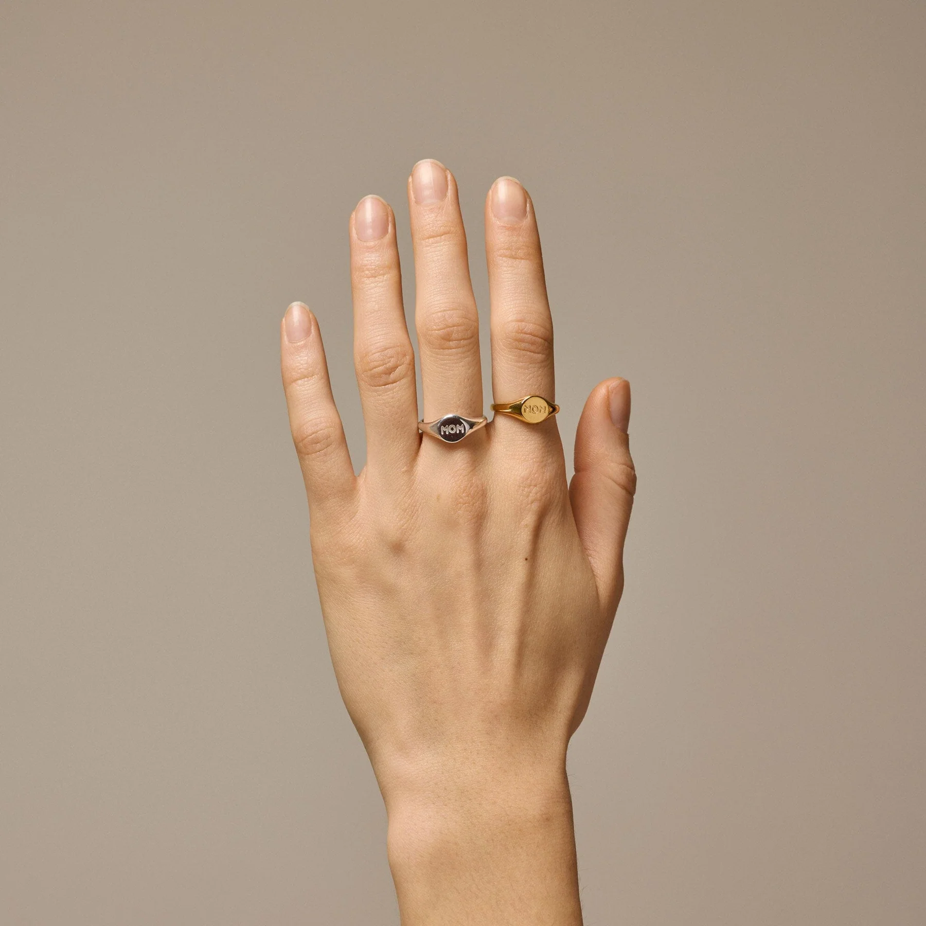 Enamel Copenhagen Ring, Signet 925s gp