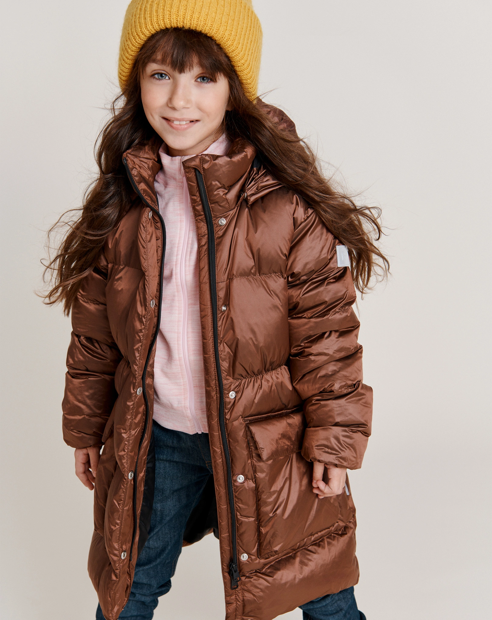 Steppmantel MEILAHTI in pink coral