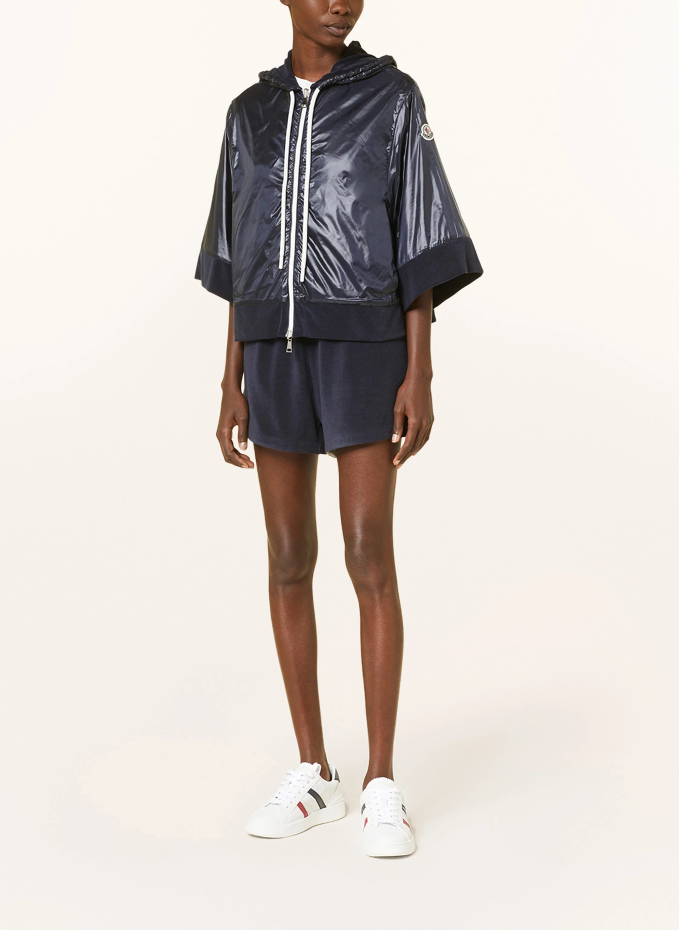 MONCLER Frotteejacke mit 3/4-Arm