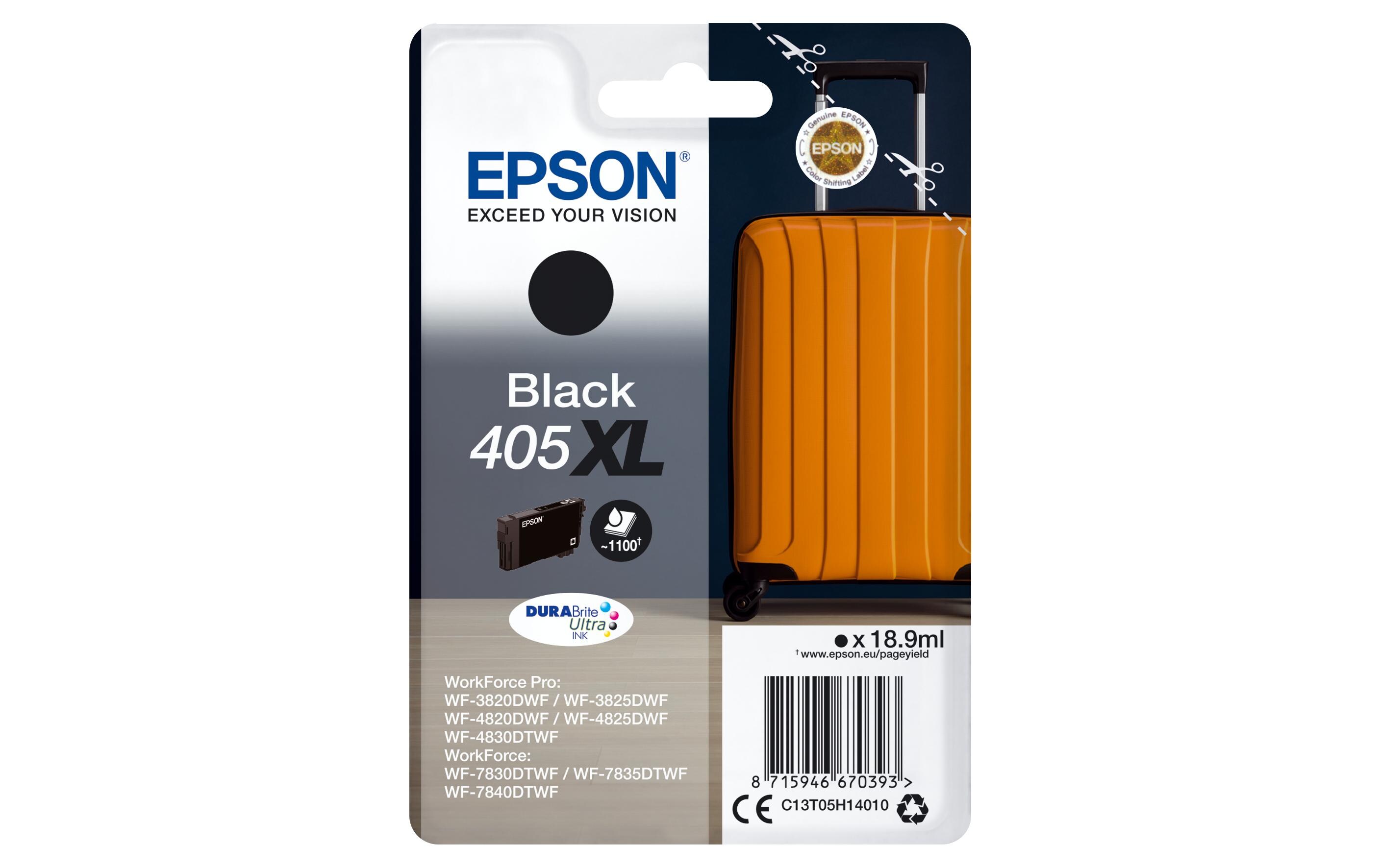 Tinte Nr. 405XL / C13T05H14010 BlackTinte, Schwarz