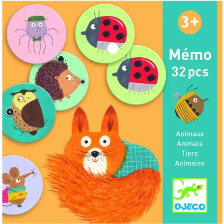 Djeco Lernspiele: Memo Tiere