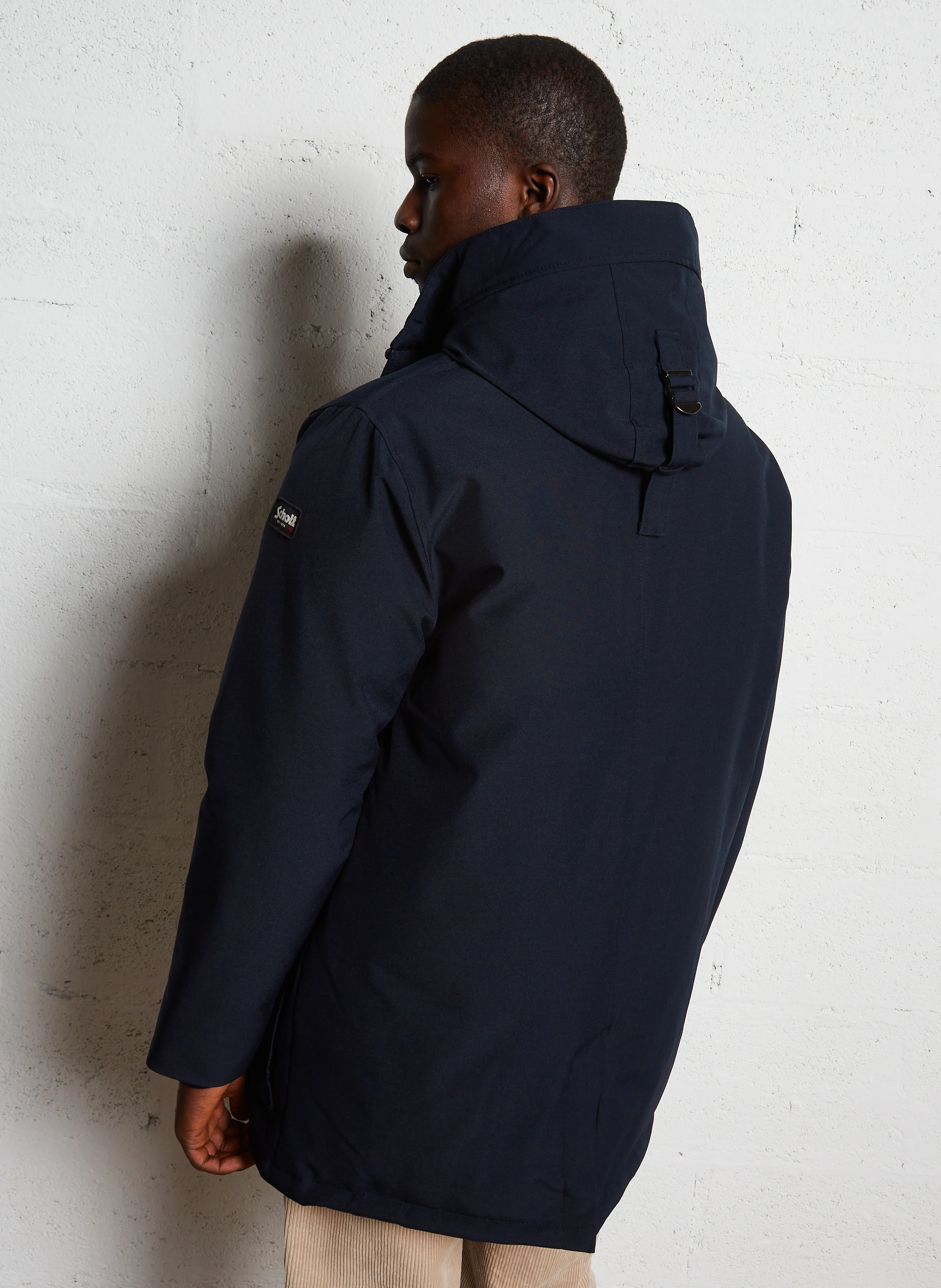 Parka à capuche| Bleu