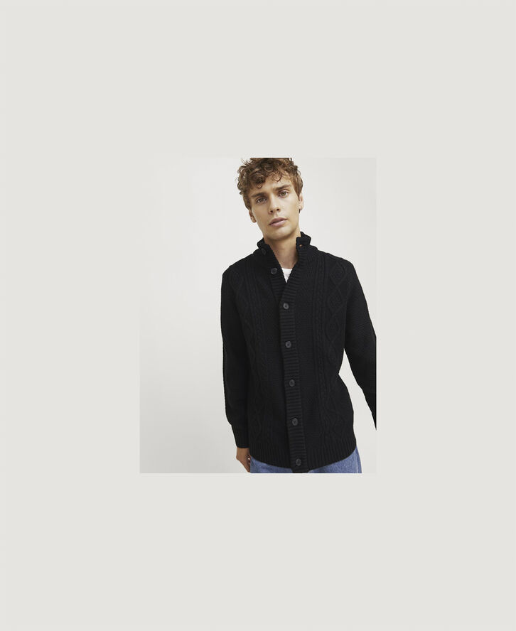 JJ-REBEL JREBJOSH KNIT CARDIGAN Sort