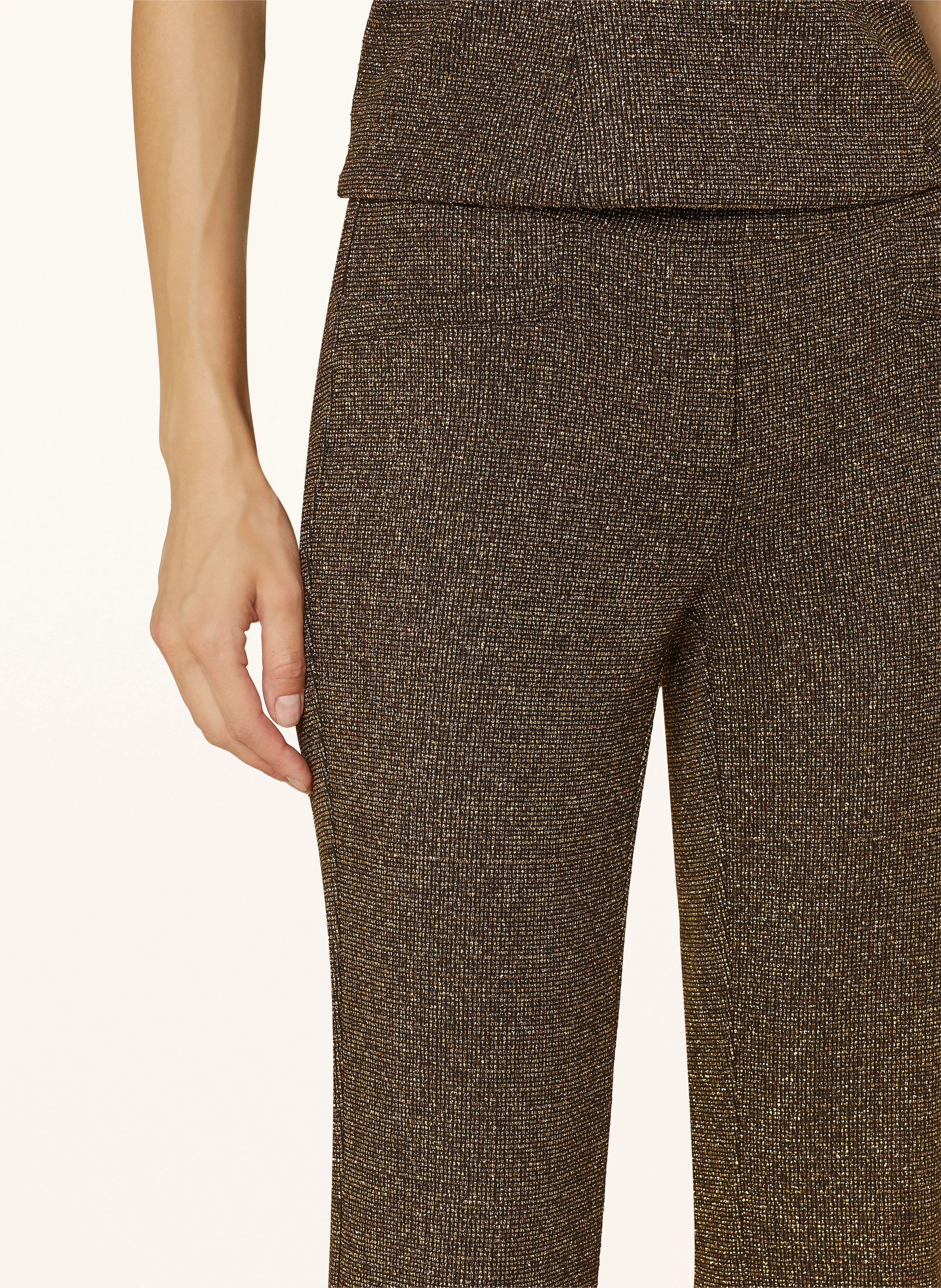LUISA CERANO Strickhose mit Glitzergarn
